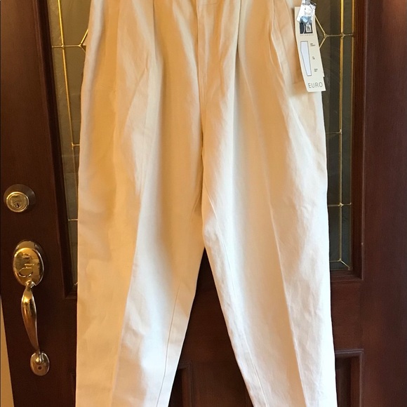 NWT VTG 90s UnionBay Super High Waisted Baggy Silhouette Tapered Leg Pants Sz 16 - Picture 4 of 11